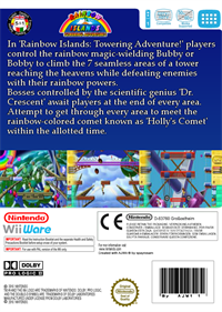 Rainbow Islands: Towering Adventure! - Box - Back Image