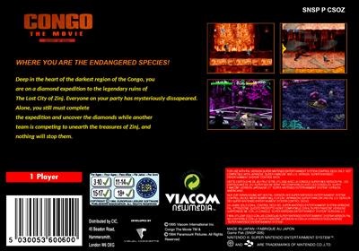 Congo: The Movie: The Secret of Zinj - Fanart - Box - Back Image