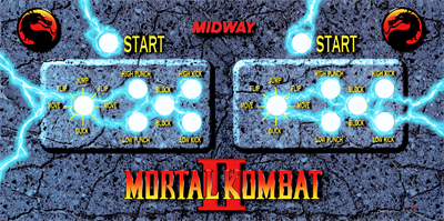 Mortal Kombat II - Arcade - Control Panel Image