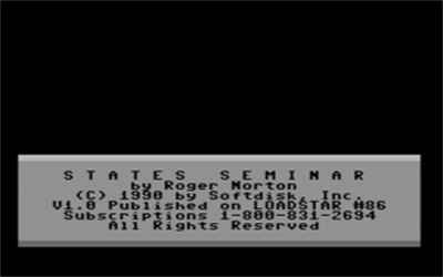 States Seminar - Screenshot - Game Title Image