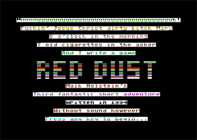 Red Dust - Screenshot - Game Title Image