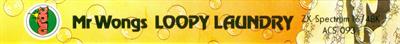 Mr. Wong's Loopy Laundry - Banner Image