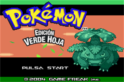 Pokémon LeafGreen Version - Screenshot - Game Title Image