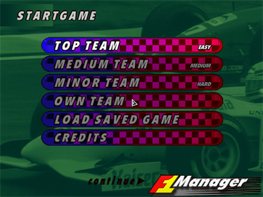 F1 Manager 96 - Screenshot - Game Title Image