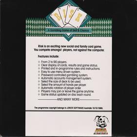 Aussie Joker Poker: A Gambling Game of Skill & Chance - Box - Back Image
