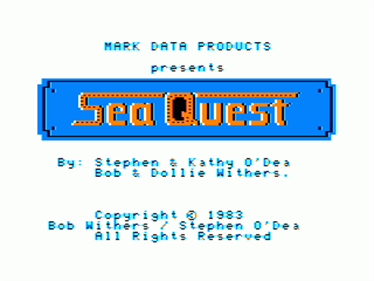 Sea Quest - Screenshot - Game Title Image