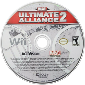 Marvel: Ultimate Alliance 2 - Disc Image