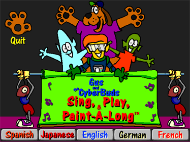 Gus And The Cyberbuds: Sing, Play, and Paint A Long - Screenshot - Game Title Image