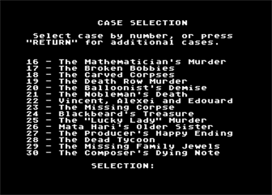 221B Baker St. Case Library 2 - Screenshot - Game Select Image