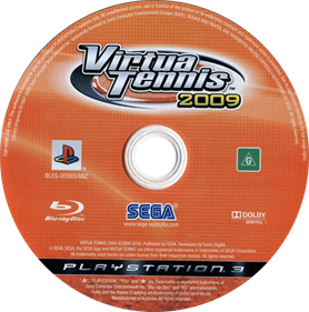 Virtua Tennis 2009 - Disc Image