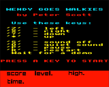 Wendy Goes Walkies - Screenshot - Game Title Image