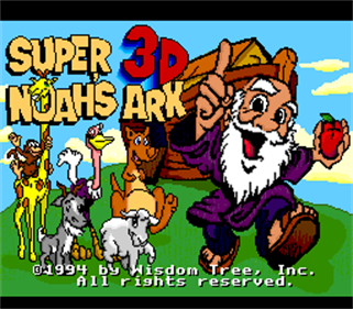 Super Noah's Ark 3D - Screenshot - Game Title Image