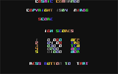 Cosmic Commando - Screenshot - Game Title Image