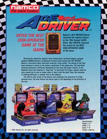 Ace Driver - Advertisement Flyer - Back