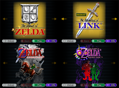 The Legend of Zelda: Collector's Edition - Screenshot - Game Select Image