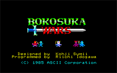 Bokosuka Wars - Screenshot - Game Title Image