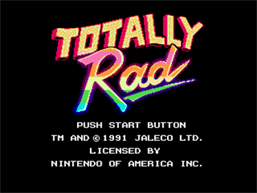 Totally Rad - Screenshot - Game Title Image