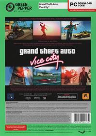 Grand Theft Auto: Vice City - Box - Back Image