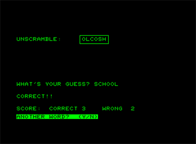 A Scrambled Word Game - Screenshot - Gameplay Image