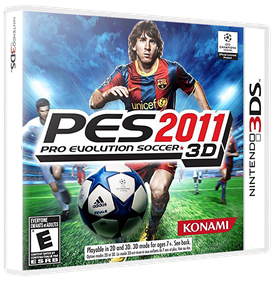 PES 2011: Pro Evolution Soccer 3D - Box - 3D Image