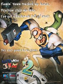 Earthworm Jim 2 - Advertisement Flyer - Front Image