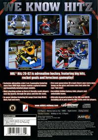 NHL Hitz 2002 - Box - Back Image