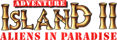 Adventure Island II: Aliens in Paradise - Clear Logo Image