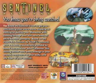 Sentinel Returns - Box - Back Image