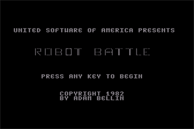 Robot Battle - Screenshot - Game Title Image