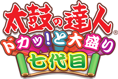 Taiko no Tatsujin: Doka! to Oomori Nanadaime - Clear Logo Image