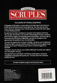 A Question of Scruples: The Computer Edition - Box - Back Image