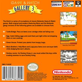 Game & Watch Gallery 3 - Fanart - Box - Back Image
