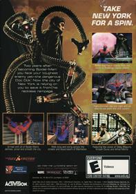 Spider-Man 2 - Box - Back Image