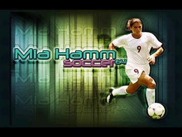 Mia Hamm Soccer 64 - Screenshot - Game Title Image