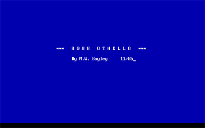 8088 Othello - Screenshot - Game Select Image