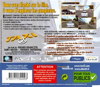 Taxi 2: Le Jeu - Box - Back Image