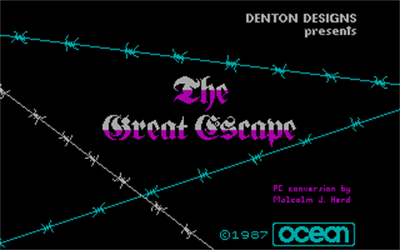 The Great Escape - Screenshot - Game Title Image