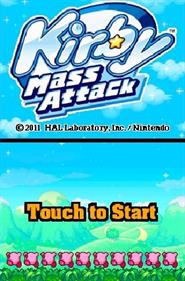 Kirby Mass Attack - Screenshot - Game Title Image