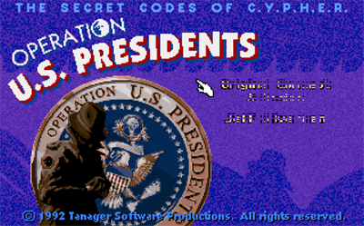 The Secret Codes of C.Y.P.H.E.R.: Operation U.S. Presidents - Screenshot - Game Title Image