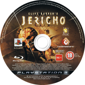 Clive Barker's Jericho - Disc Image