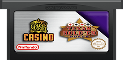 2 Games in 1: Golden Nugget Casino / Texas Hold 'em Poker - Fanart - Cart - Front