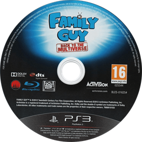 Family Guy: Back to the Multiverse - Disc Image