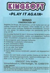 Bongo - Box - Back Image