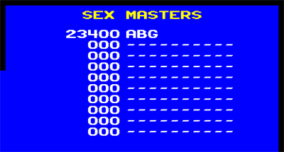 Sex Appeal - Screenshot - High Scores Image