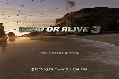 Dead or Alive 3 - Screenshot - Game Title Image