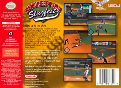 Ken Griffey Jr.'s Slugfest - Box - Back Image