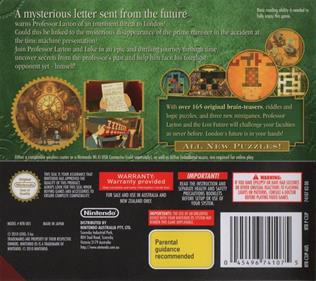 Professor Layton and the Unwound Future - Box - Back Image