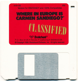 Where in Europe Is Carmen Sandiego? - Disc Image