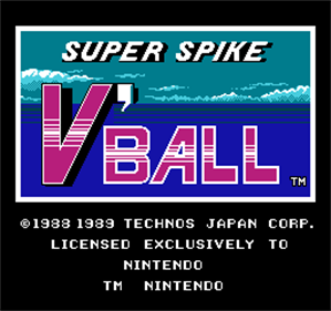 Super Spike V'Ball - Screenshot - Game Title Image