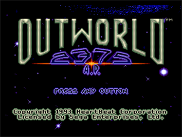 Outworld 2375 A.D. - Screenshot - Game Title Image